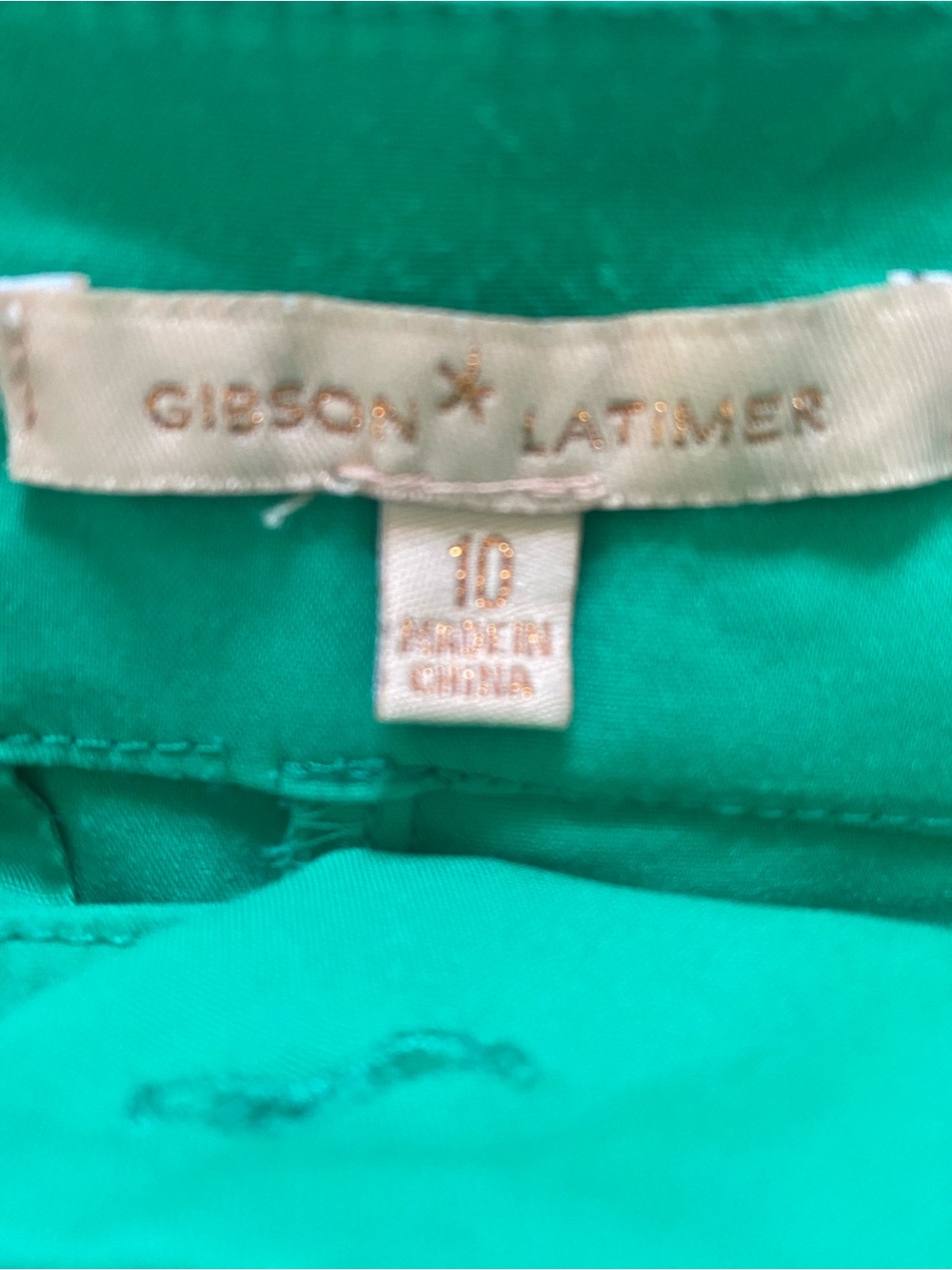 GIBSON LATIMER Women’s Green Tailored Shorts - Size 10 - EUC - Picture 5 of 5